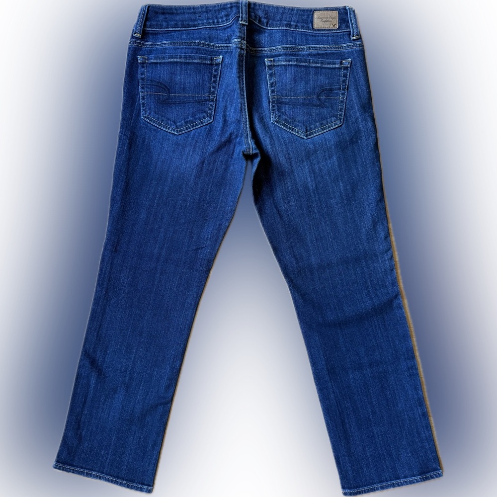 American Eagle Outfitters Women's Dark Blue Skinny Jeans - Picture 5 of 5